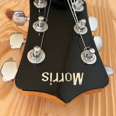 Morris Double Cutaway HH Alembic Clone 1970s 1980s - Natural Transparent in Excellent Condition with Brown Vinylex Gigbag image 13