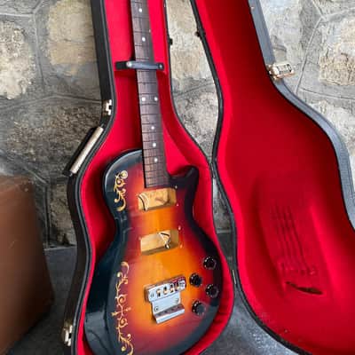 Vintage Bass Les Paul Shaped Hard Case Made in Italy image 7