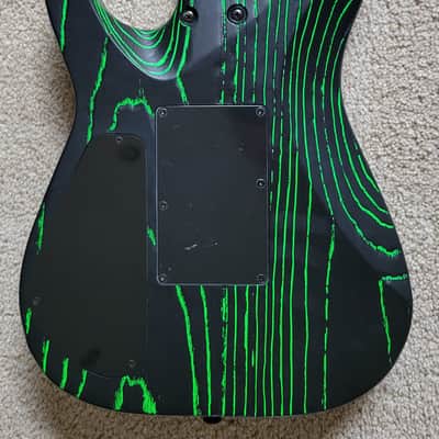 Jackson Pro Series Dinky DK2 Ash Electric Guitar, Green Glow Finish, New Molded Hard Shell Case image 7