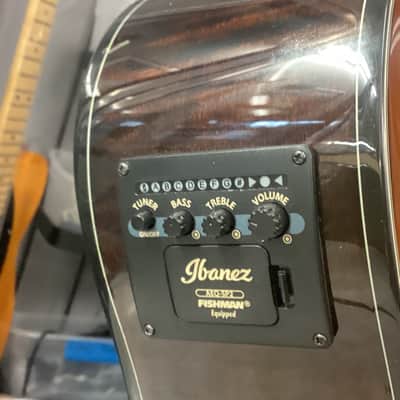 Ibanez AEWC300-NBB Solid Spruce/Flamed Maple Cutaway with Electronics 2010 - 2018 - Natural Brown Burst image 5