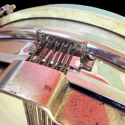 1922 Ludwig & Ludwig Professional "Dance" Model Snare No 5, 14x4 NOB 2-Piece Shell, Restored, Video image 15