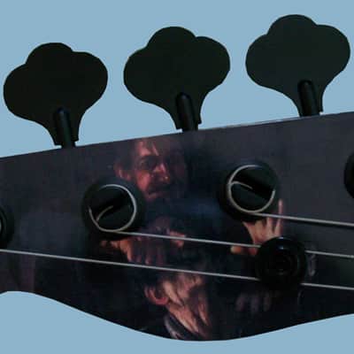 Lefty Scream Basses Fretless, Moses Graphite neck, 2010 Daytona Sunset Orange image 3