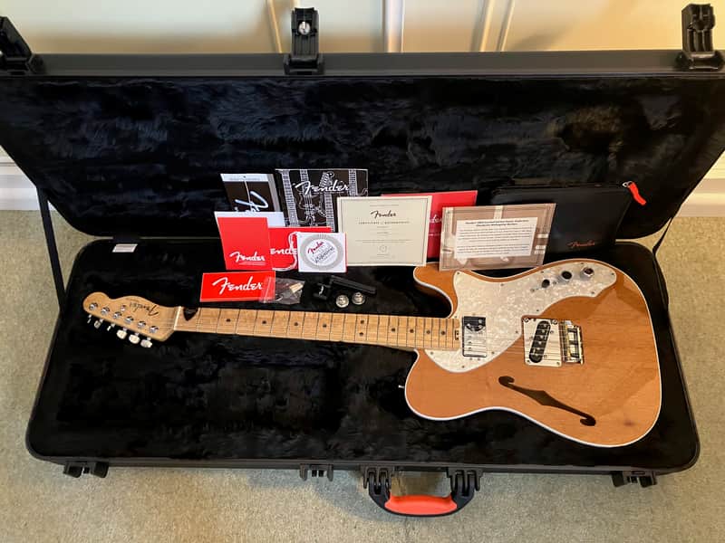 Fender Limited Edition American Elite Mahogany SH Thinline Telecaster in Fender case image 1