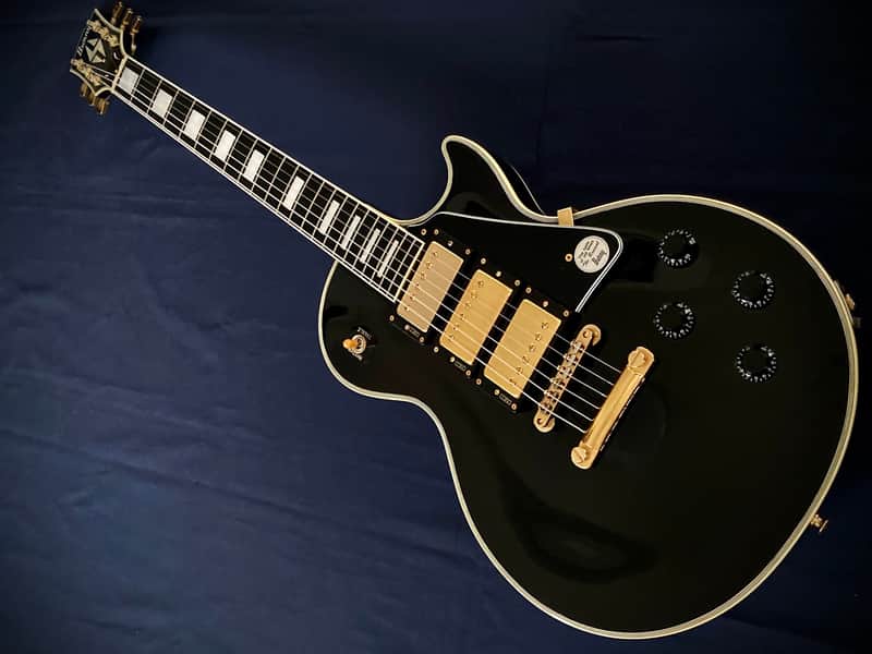 【On Hold】Burny RLC '57 LP Custom 3PU Black The Revival series 1989〜92 VH-1 FERNANDES MIJ Japan vintage image 1