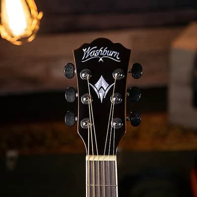 Washburn AG70CEK Apprentice Series Mahogany Neck 6-String Acoustic-Electric Guitar w/Hard Case image 10