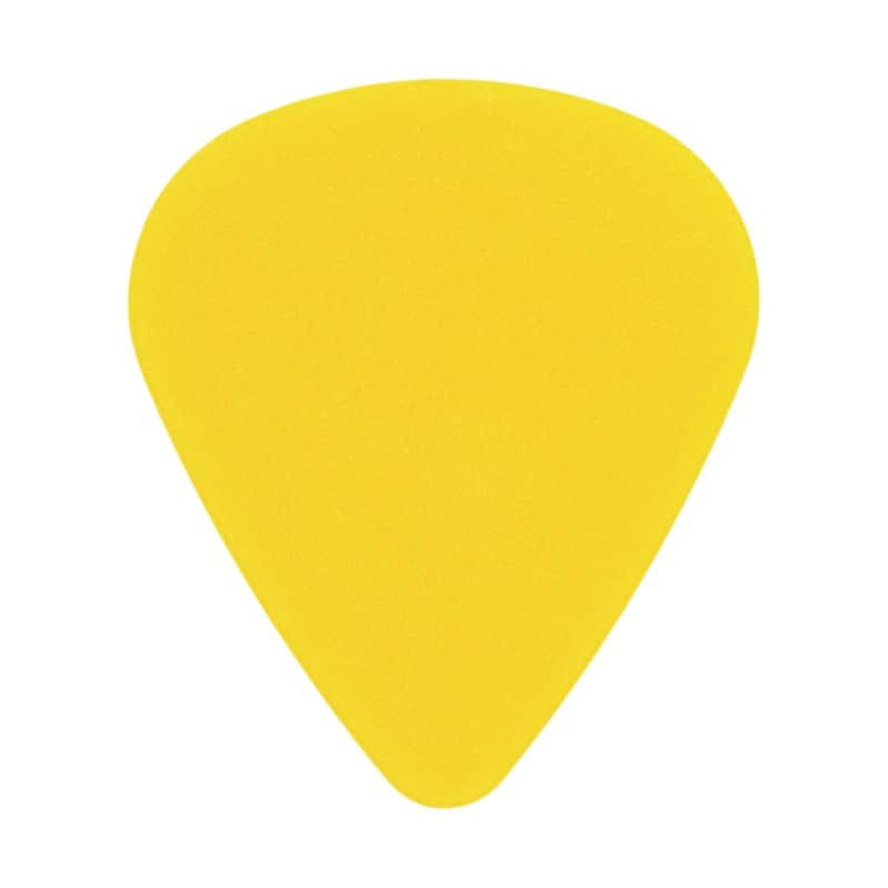 Exotic Plectrums Textured ABS Plastic Yellow Guitar Or Bass Pick - 0.60 mm Medium Light Gauge - 351 Shape With Grip Texture - 500 Pack image 1