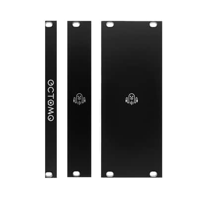 Octomo Eurorack Blank Panel 2hp 2023 Black image 2