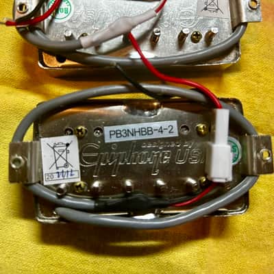 Epiphone Bridge (PB3NHBB-4-2) & Neck (PB2NHBN-4-2) Pickups 2023 image 2