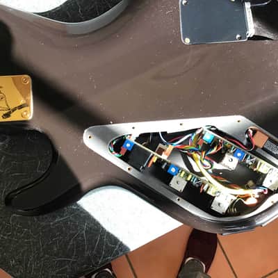 Wal Bass designed for and owned by Greg Lake of Emmerson, Lake & Palmer 1992 Black (unique model) image 10