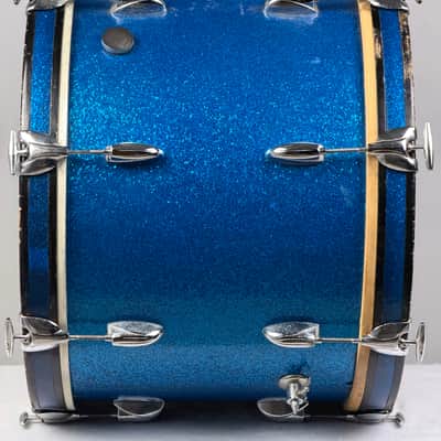 Gretsch 20/12/12/16" 60's Round Badge Drum Set - Blue Sparkle image 10