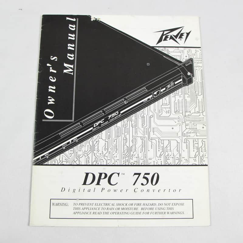 Peavey DPC 750 Digital Power Convertor Amplifier w/Owner's Manual