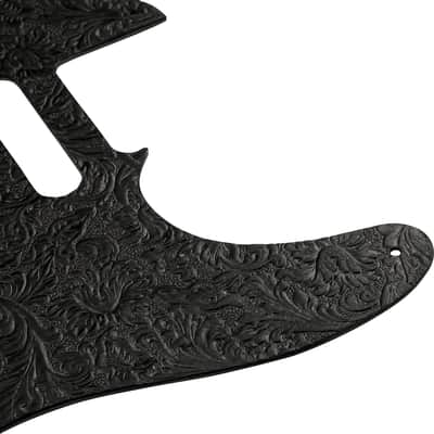 Fender Waylon Jennings Leather Telecaster Pickguard Black image 3