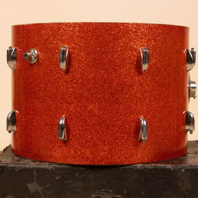 1960s Gretsch 14x20 Tangerine Sparkle Bass Drum Shell image 7