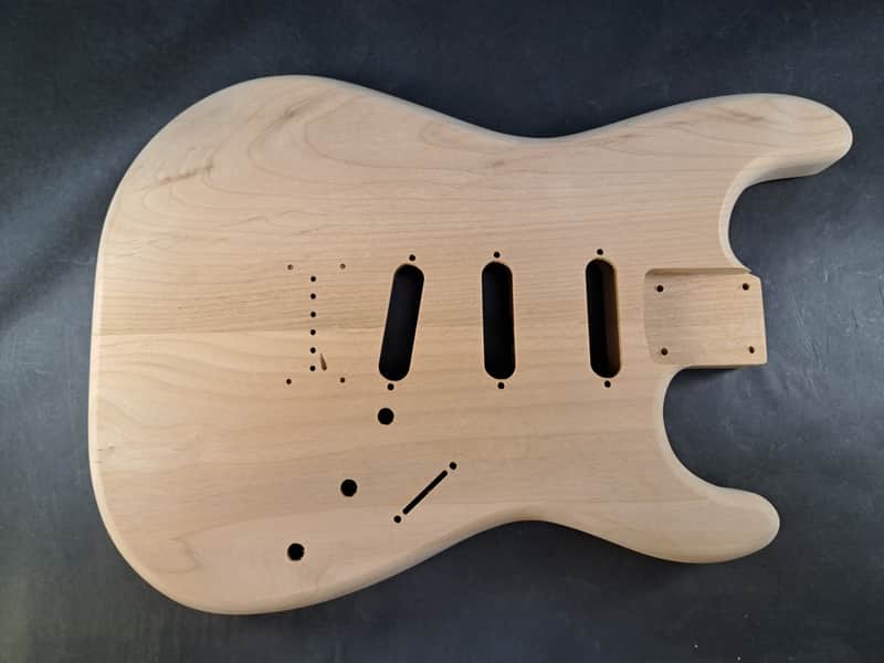 Unfinished Alder SSS Hardtail guitar body - fits Fender Strat Stratocaster necks J2508 image 1