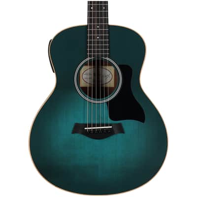 Taylor GS Mini-e Special Edition Mini Grand Symphony Acoustic-Electric Guitar (with Gig Bag), Blue Burst image 3