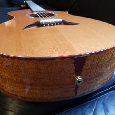 Breedlove C2/k | 1996 Serial No. 96-175 | 100 Cedar & Flamed Koa | Signed Steve Henderson image 11