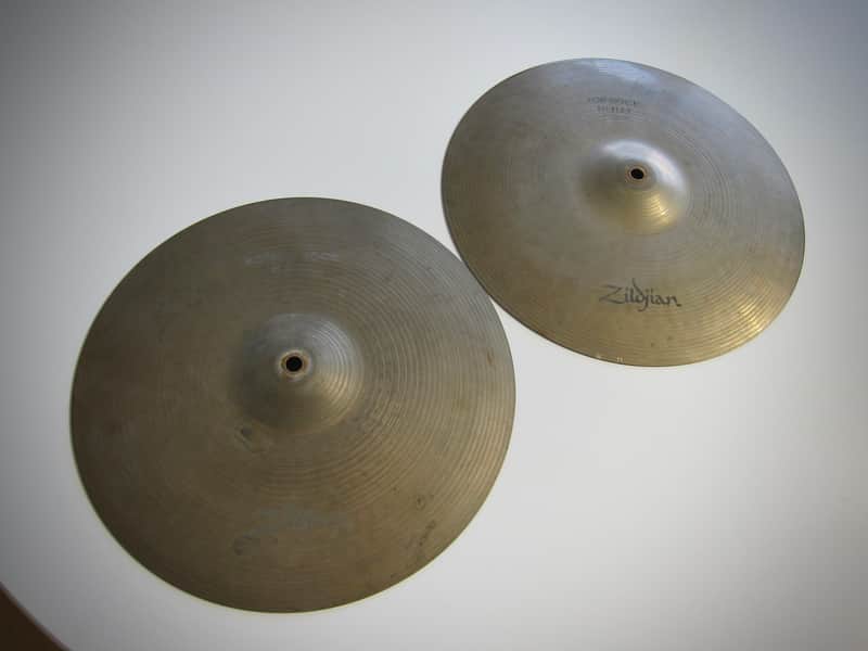 Zildjian Hi Hat Cymbals Beautiful Set of Two Circa-1970s-Gold image 1