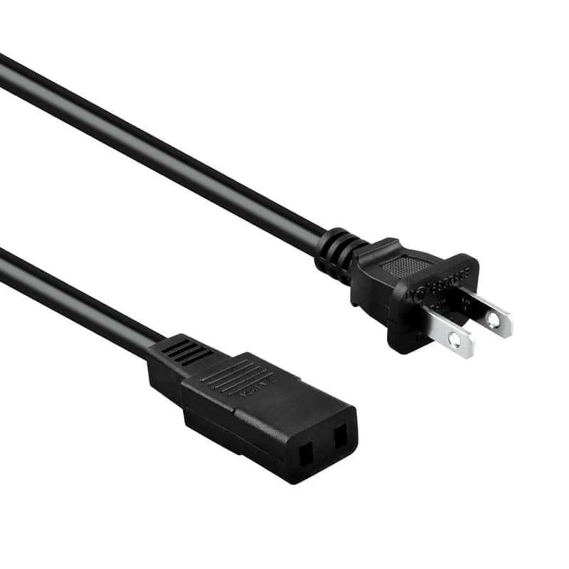 8Ft 2-Prong Square Ac Power Cord Cable Lead For Roland Alpha Juno 1 & 2 106 D10 D50 Synth
