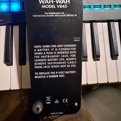 Vox V845 Classic Wah 2009 - Present - Black image 2