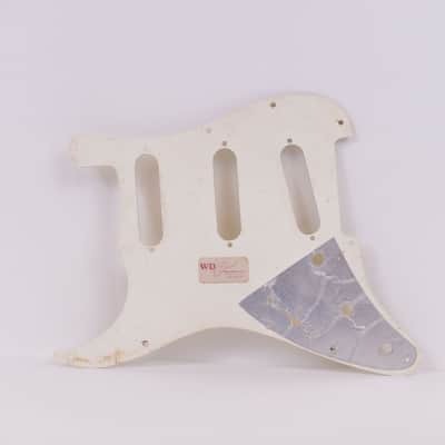 1970's Vintage WD Music 3 Ply Stratocaster White Pearloid SSS Pickguard ~MINT~ Pearl Fender Strat Guitar image 6