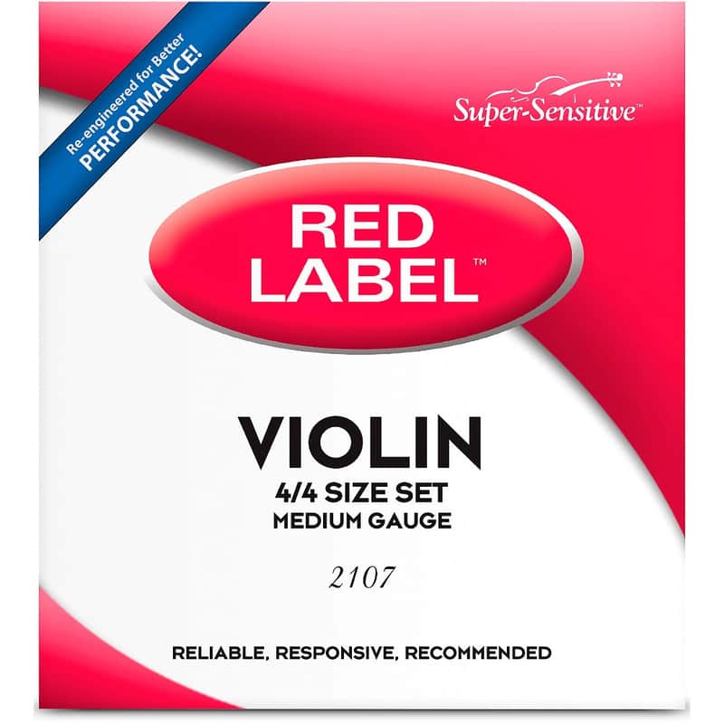 Super-Sensitive 2107 Red Label Violin String Set - 4/4 Size | Reverb