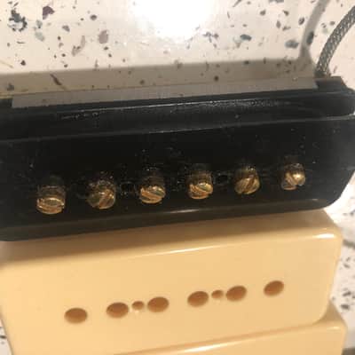 1996 Gibson P90 pickup set, gold pole pieces image 3