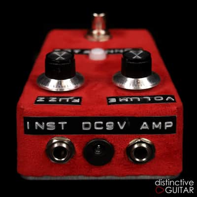 Shin's Music Fun Face Silicon Fuzz Pedal - Red Suede image 4