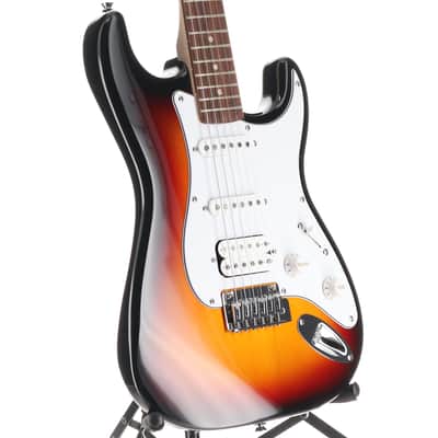 Squier Affinity Series Stratocaster Junior HSS, Laurel Fingerboard, White Pickguard, 3-Color Sunburst (RP) (80500) image 3