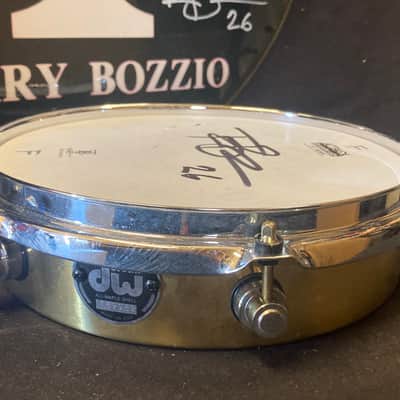 Terry Bozzio's DW - 2.5x10" Prototype, Brass Piccolo Tom 1990's. Autographed! image 8