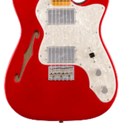 Fender American Vintage II 1972 Telecaster Thinline Electric Guitar. Maple Fingerboard, Candy Apple Red image 2