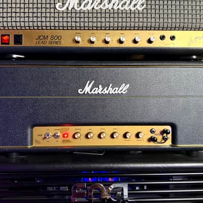 Marshall 1959HW Handwired JMP Reissue 2-Channel 100-Watt Guitar Amp Head 2015 Black image 5