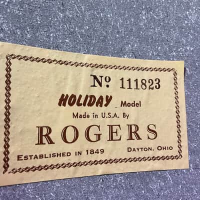 60's USA Rogers Holiday Series "Starlighter” WMP 5-pc Drum Kit image 15