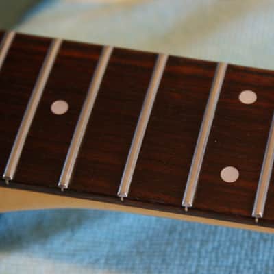 FENDER MIJ FENDER SYSTEM 3 NECK WITH LOCKING LEVER NUT LATER 1980'S MAPLE/ROSE NECK CHROME LEVER NUT image 6