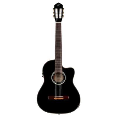 Ortega Family Series Pro Solid Top Acoustic-Electric Nylon Classical Guitar w/ Bag image 2