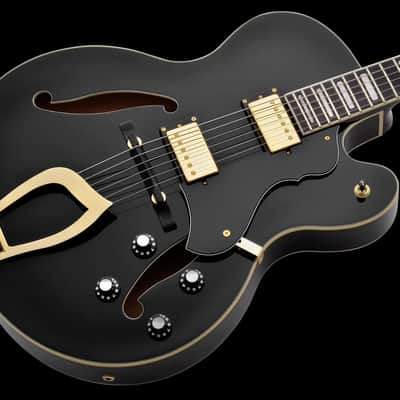 Hagstrom HJ500 Black w/Case image 3