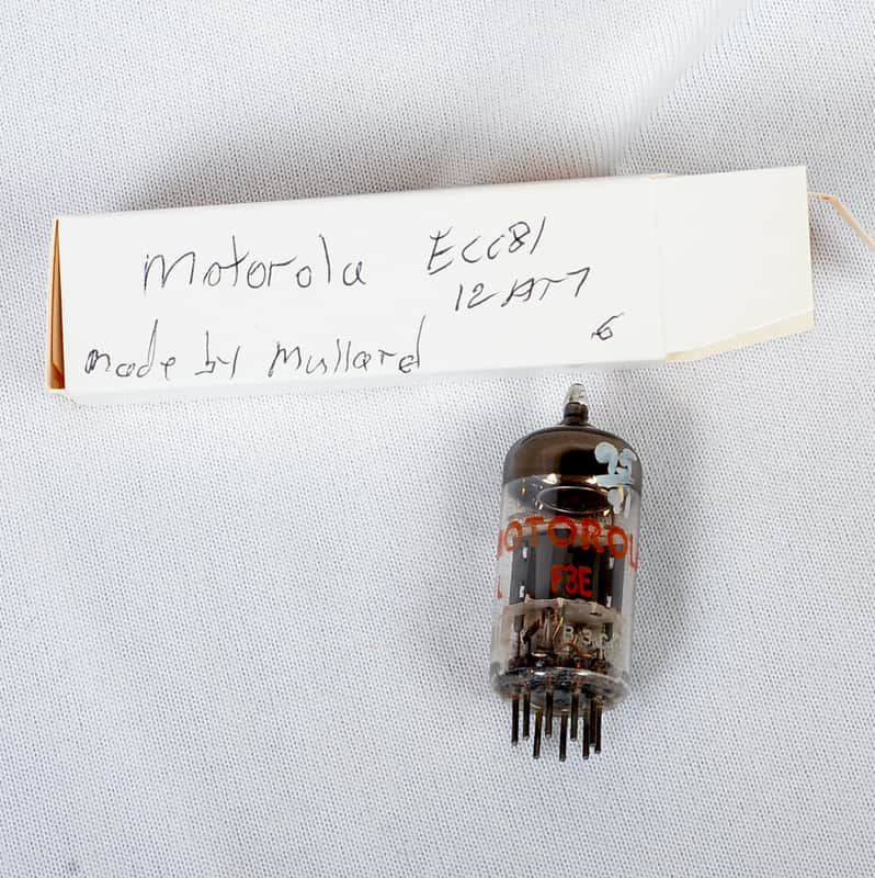 Motorola 12AT7 / ECC81 Preamp Tube – Mullard Made – Good – Great Britain image 1
