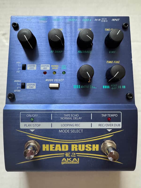 AKAI HEAD RUSH E2 ギターエフェクター 名器　ルーパー　動作良好 AKAI (アカイ) / HEADRUSH E2 レビュー | ギターエフェクターレビュー