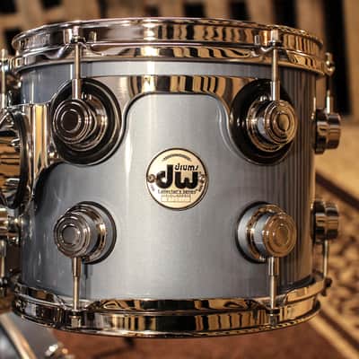 DW Collector's Maple/Mahogany Blue Mist Metallic Drum Set - SO#1105550 image 3