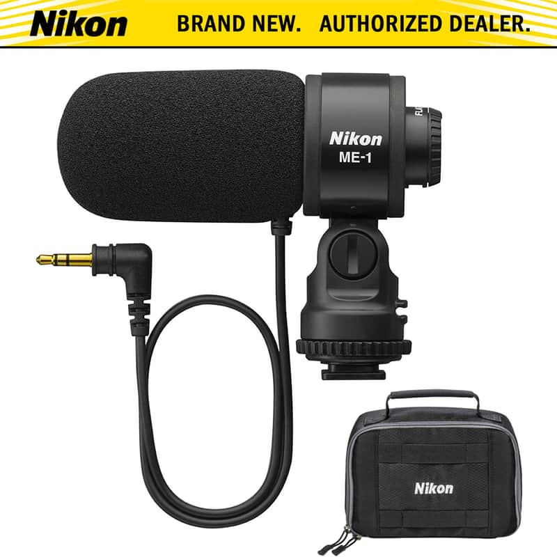 Nikon ME-1 Stereo Microphone (27045) with Nikon Deluxe Camera