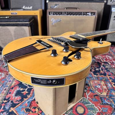 Yamaha SA60 Natural Semi-Hollow 335 Style Vintage 1974 w/Case image 12