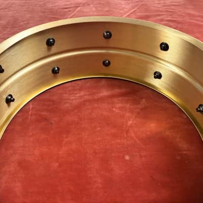 Yamaha RRS-1455 Recording Custom 5.5x14" Brass Snare Drum 2016 - Present - Brass/Chrome image 16