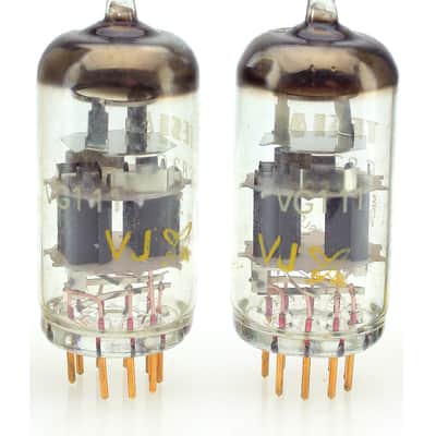 Matched Pair 1973 Tesla E83CC ECC83 ECC803S Gold Pin NOS Military Vacuum Tubes image 4