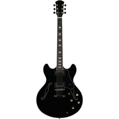 Sire Larry Carlton H7 Semi-hollowbody Electric Guitar, Black image 4