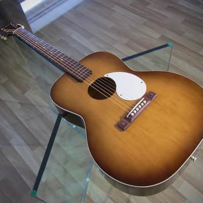 Airline Acoustic Guitar Concert Sized by Kay of Chicago for Montgomery Wards Circa-1960s Sunburst image 3