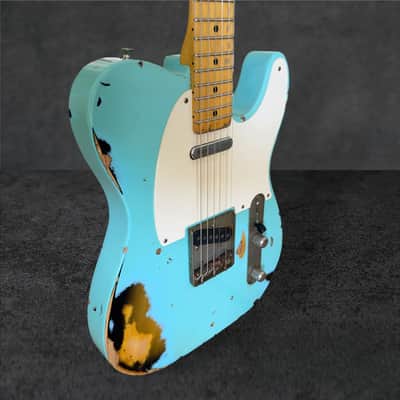 Nash T-57 – Seafoam Green over 2-Tone Sunburst, Heavy Aging image 8