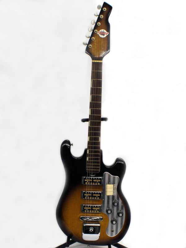 Vintage 1965 Teisco ET-300 Electric Guitar with 3 Gold Foil SS