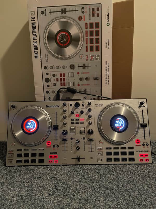 Numark Mixtrack Platinum FX 2-Channel DJ Controller Silver | Reverb