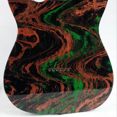 Custom Swirl Painted and Upgraded Fender Squier Telecaster With Matching Pickguard image 5