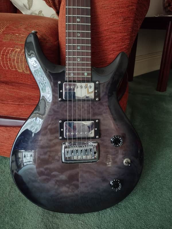 Vintage VRS Electric Guitar, Hardcase & Kustom KGA10 Amplifier image 1