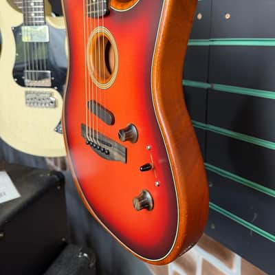 Fender Acoustasonic Stratocaster 3-Tone Sunburst 2020 Hybrid Guitar image 5